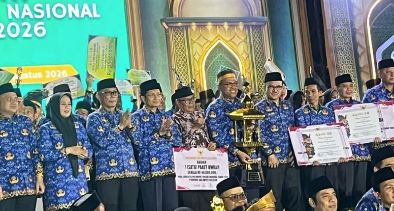 Sumbar raih juara umum MTQ Nasional Korpri VIII di Makassar.(poto: seriusnews.id).