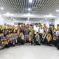 Wakil Gubernur Sumatera Barat (Sumbar) Vasko Ruseimy dan kafilah Korpri Sumbar di Bandara Internasional Minangkabau (BIM).(poto: padangkita.com).