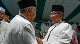 Para peserta Muktamar Ke-35 NU secara aklamasi menerima LPJ PBNU masa khidmah 2021-2026 dalam sidang pleno di Jombang, Jawa Timur, Jumat (28/8/2026).(poto: nuonline).