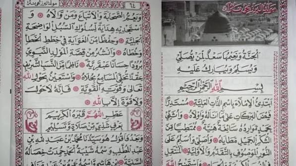 Bacaan Maulid Al barzanji.(poto: istimewa).