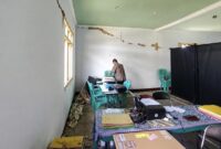 Penampakan bangunan kantor Kemenhaj RI yang terdampak gempa NTT, Sabtu (15/8/2026).(poto: detikhikmah).