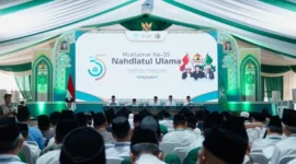 Suasana sidang pleno di Gedung Serbaguna Pesantren Bahrul Ulum, Tambakberas, Jombang, Jumat (28/8/2026).(poto: nuonline).