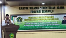 Kepala BMBPSDM Kemenag RI, dalam Orientasi Kebijakan Baru KMA No.606 Tahun 2026 di Kanwil Kemenag Bengkulu, Jumat (5/9/2026).(poto: kemenag.go.id).