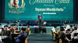 Kemenag gelar nikah massal di Senayan untuk berikan kepastian legalitas hukum serta mahar tabungan emas.(poto: kemenag.go.id).