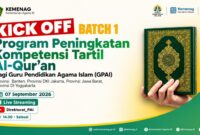Direktorat Pendidikan Agama Islam (PAI) Ditjen Pendidikan Islam Kemenag meresmikan pelatihan tartil Al-Qur'an Kemenag angkatan I bagi 1.000 peserta secara daring melalui Zoom.(poto: kemenag.go.id).