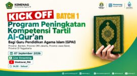 Direktorat Pendidikan Agama Islam (PAI) Ditjen Pendidikan Islam Kemenag meresmikan pelatihan tartil Al-Qur'an Kemenag angkatan I bagi 1.000 peserta secara daring melalui Zoom.(poto: kemenag.go.id).
