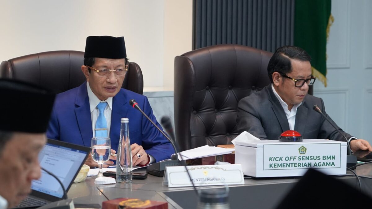 Menteri Agama Nasaruddin Umar meminta seluruh jajarannya bergerak cepat dan responsif saat menangani laporan warga.(poto: kemenag).