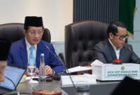 Menteri Agama Nasaruddin Umar meminta seluruh jajarannya bergerak cepat dan responsif saat menangani laporan warga.(poto: kemenag).