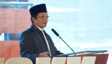 Menteri Agama Nasaruddin Umar meresmikan platform e-SMART KOMITE untuk mengakselerasi transformasi digital madrasah Indonesia di Jakarta, Selasa (22/9/2026).(poto: kemenag.go.id).