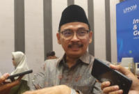 Deputi Bidang Registrasi dan Sertifikasi Halal BPJPH, Dr. H. Mamat S. Burhanudin, dalam acara media gathering LPPOM di kawasan Harmoni, Jakarta Pusat, Rabu (2/9/2026).(poto: istimewa).