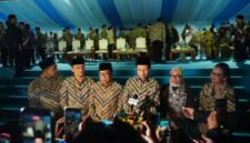 Wawancara beserta awak media setelah acara pembukaan MTQ Nasional di Semarang, Sabtu (12/9/2026).(poto: kemenag.go.id).