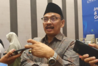 Deputi Bidang Registrasi dan Sertifikasi Halal BPJPH, Dr. H. Mamat S. Burhanudin, dalam acara media gathering LPPOM di kawasan Harmoni, Jakarta Pusat, Rabu (2/9/2026).(poto: istimewa).
