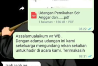 Ilustrasi undangan lewat Whatsapp.(poto: ist).