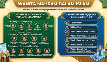 Kemenag memaparkan daftar wanita mahram yang haram dinikahi dalam Islam, mencakup kategori permanen dan sementara berdasarkan syariat.
