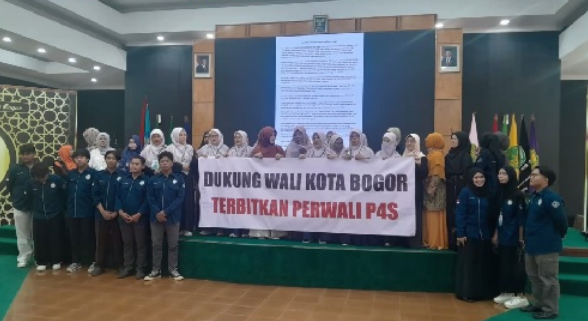 Badan Kerohanian Islam Mahasiswa IPB University bersama Rohis Vokasi IPB menggelar diskusi publik perwali p4s secara daring pada Senin, 31 Agustus 2026.(poto: istimewa).