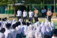Siswa kelas IX MTsN 1 Kota Sungai Penuh antusias menyimak sosialisasi SPMB SMA Kemala Taruna Bhayangkara pada Senin, 28 September 2026.(poto: mtsn 1 Sungai Penuh).