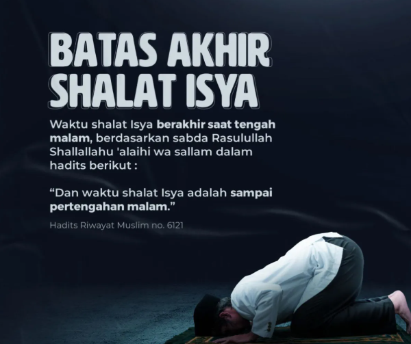 Ilustrasi Shalat Isya.(poto: istimewa).