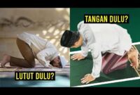 Saat mau sujud, tangan dulu atau lutut dulu.simak penjelasannya.(poto: ilustrasi: istimewa).