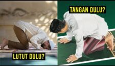 Saat mau sujud, tangan dulu atau lutut dulu.simak penjelasannya.(poto: ilustrasi: istimewa).