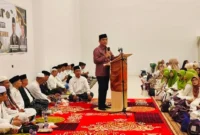 Kepala Bidang Penaiszawa Kanwil Kemenag Provinsi Jambi Dr. H. Abd. Rahman, M.Pd.I. mewakili Kepala Kanwil Kemenag Provinsi Jambi dalam agenda Tabligh Akbar di Masjid Samaratuul Insan Islamic Center, Rabu (23/9/2026).(poto: kemenag).