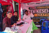 UIN Malang mendirikan posko kesehatan gratis di Muktamar NU ke-35 Jombang dan menemukan 77,5 persen peserta mengalami kondisi kesehatan abnormal.(poto: nuonline).