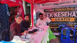 UIN Malang mendirikan posko kesehatan gratis di Muktamar NU ke-35 Jombang dan menemukan 77,5 persen peserta mengalami kondisi kesehatan abnormal.(poto: nuonline).