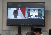 Menko PMK, Sugiono dalam Rapat Rutin Kementerian Agama.(poto: kemenag.go.id).