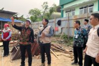 Itjen Kemenag memantau progres pembangunan gedung madrasah SBSN di Kalimantan Timur.(poto: kemenag.go.id).