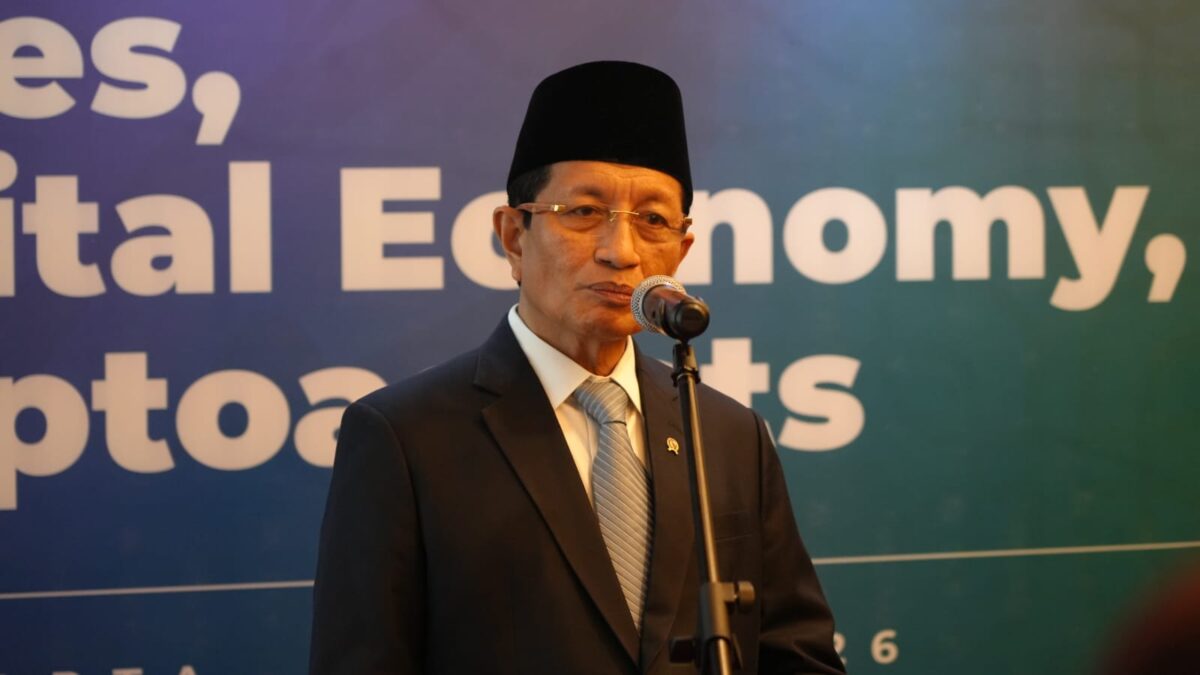 Menteri Agama RI, Nasaruddin Umar, dalam doorstop acara 
