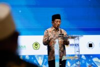 Menteri Agama Nasaruddin Umar memaparkan langsung cetak biru tersebut saat membuka forum The Second Global Conference on Waqf Development 2026 di Jakarta.(poto: kemenag.go.id).