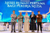Kegiatan gelar wicara bertajuk “Akses Rumah Pertama bagi Pekerja Muda” dalam ajang Indonesia Sharia Economic Festival (ISEF) 2026 di Jakarta, Sabtu (17/10/2026).(poto: republika).