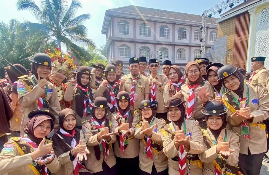 Kontingen Jambi hadiri pembukaan Perkemahan Pramuka Santri Nusantara (PPSN) ke-VI Tahun 2026 di Pondok Pesantren An-Nur II Al-Murtadho, Bululawang, Kabupaten Malang, Jawa Timur, Kamis (1/10/2026).(poto: jambi.kemenag.go.id).